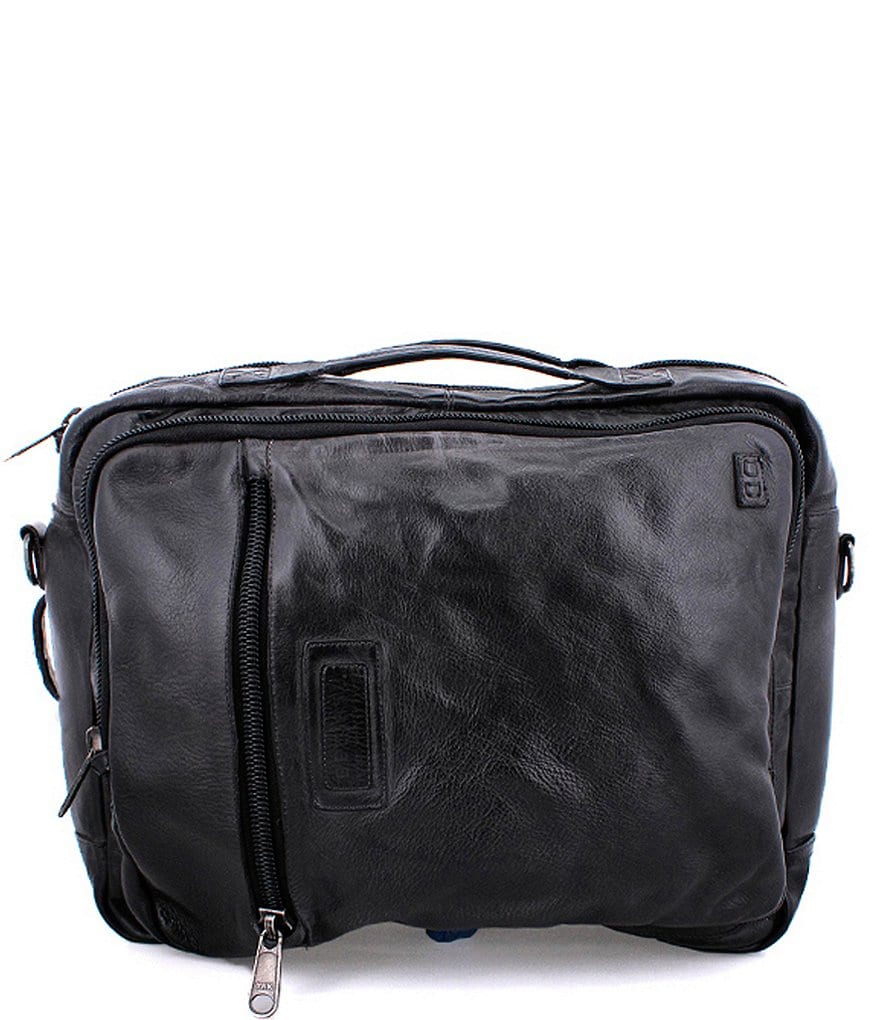 Кожаный трансформируемый рюкзак-портфель Bed Stu унисекс Socrates, черный