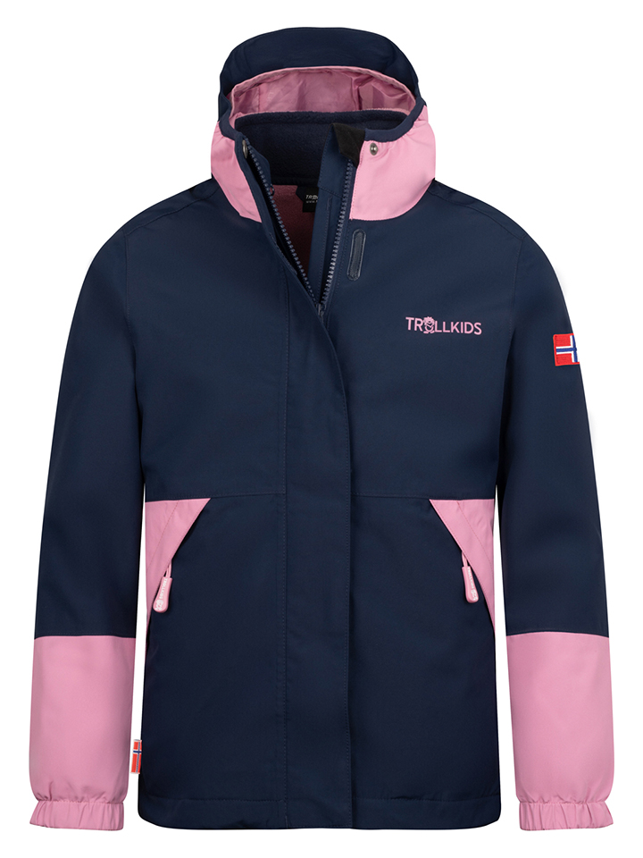 Функциональная куртка Trollkids 3in1 Kjerak, цвет Rosa/Dunkelblau