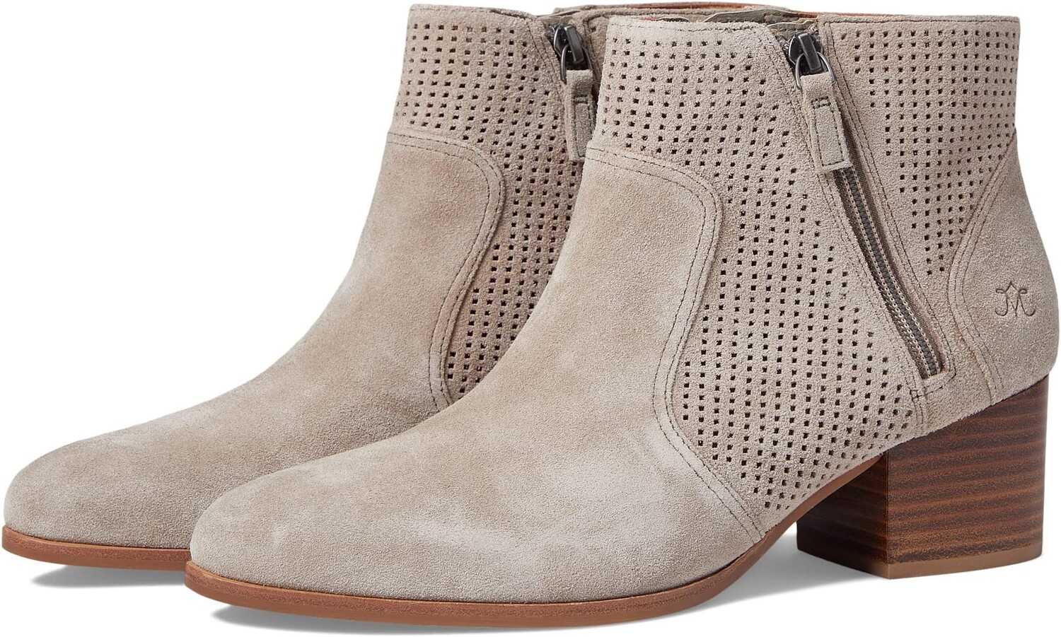 

Ботильоны Trista Perfed Double Zip Bootie Johnston & Murphy, серо-коричневый