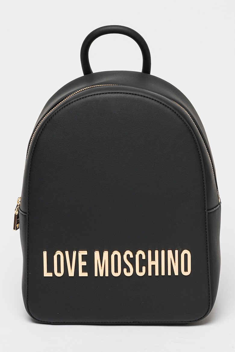 

Рюкзак из экокожи с логотипом Love Moschino, черный