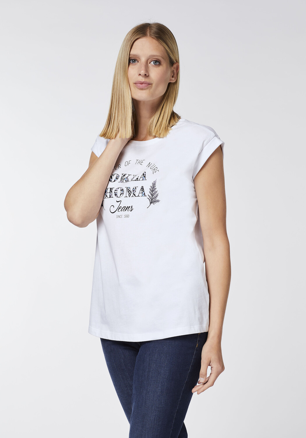 

Топ Oklahoma Jeans T Shirt, белый