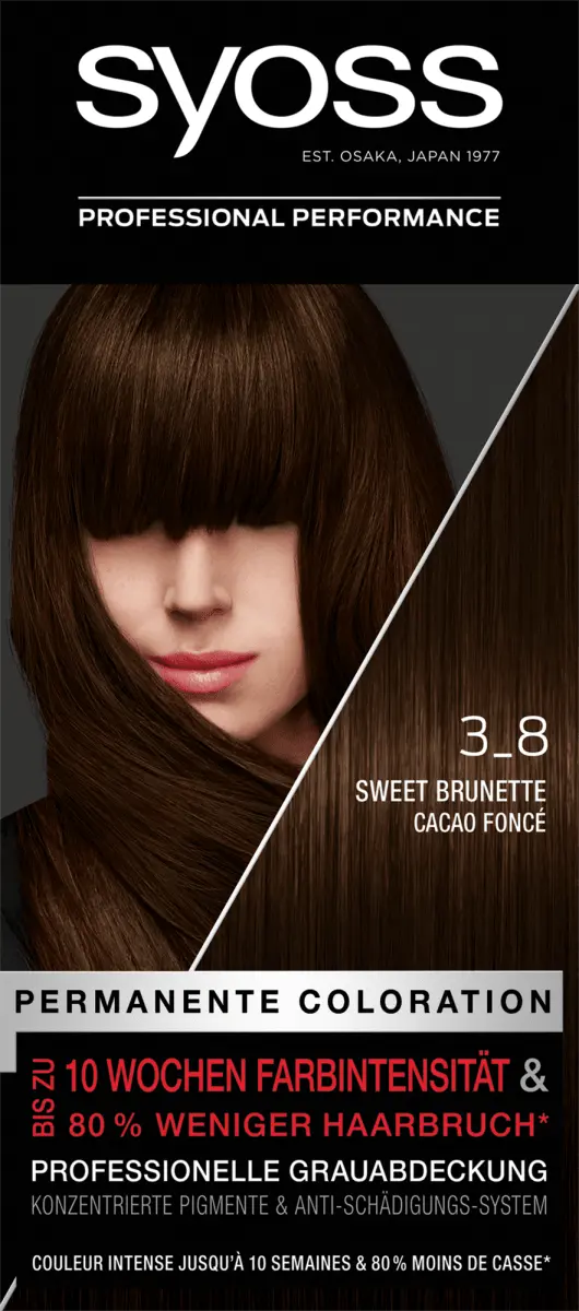

Цвет волос 3_8 Sweet Brunette 1 шт. Syoss