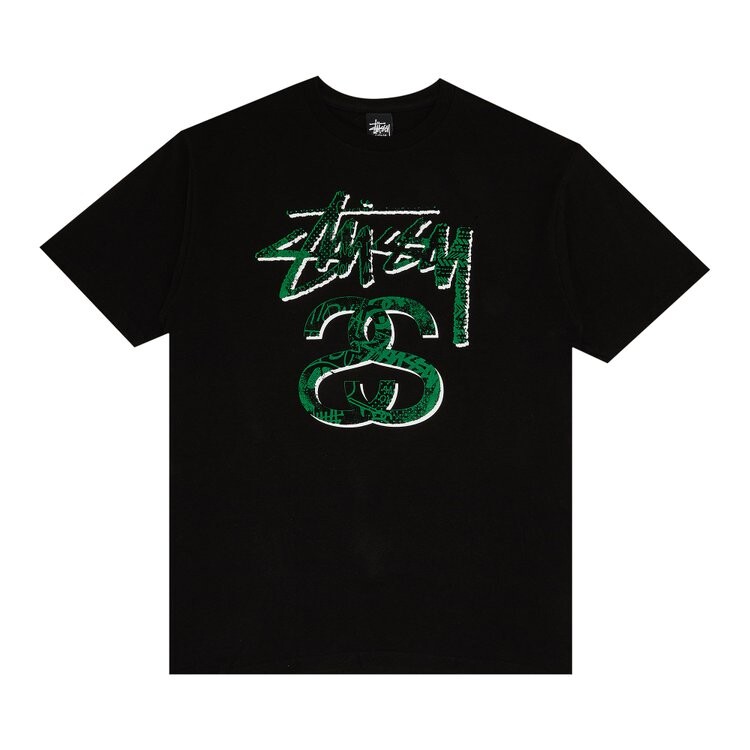 Футболка Stussy Stock Collage 'Black', черный