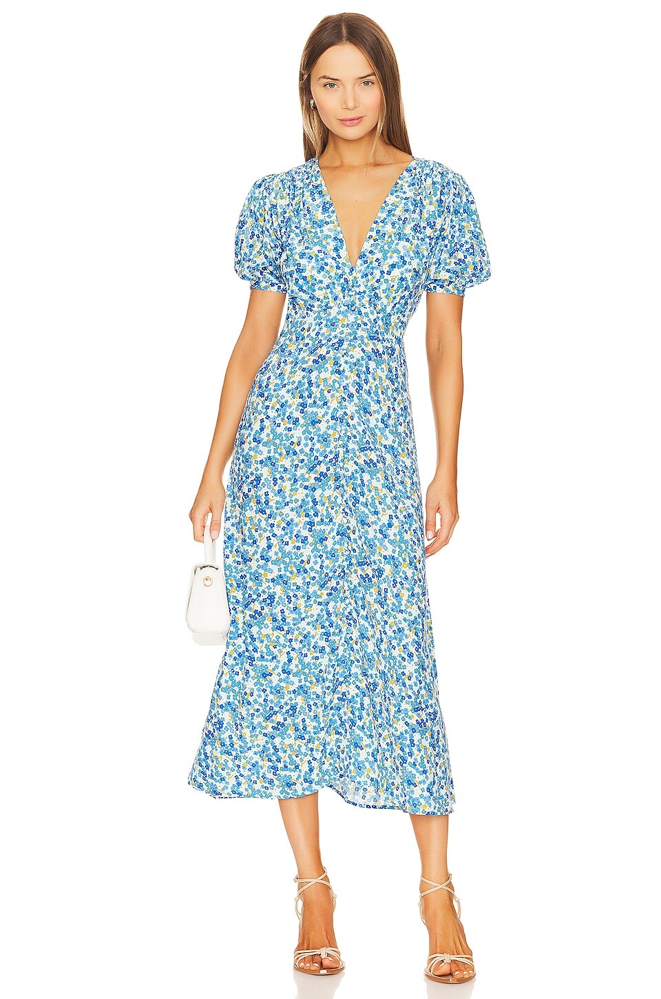 

Платье миди FAITHFULL THE BRAND Bellavista, цвет Lou Floral Print