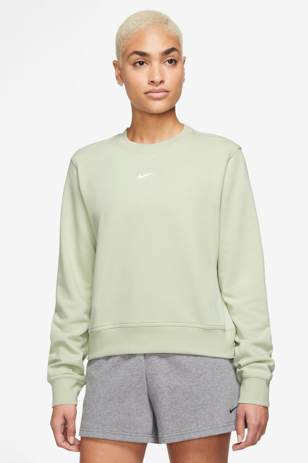 

Топ Dri-FIT One с длинными рукавами и круглым вырезом Nike, зеленый