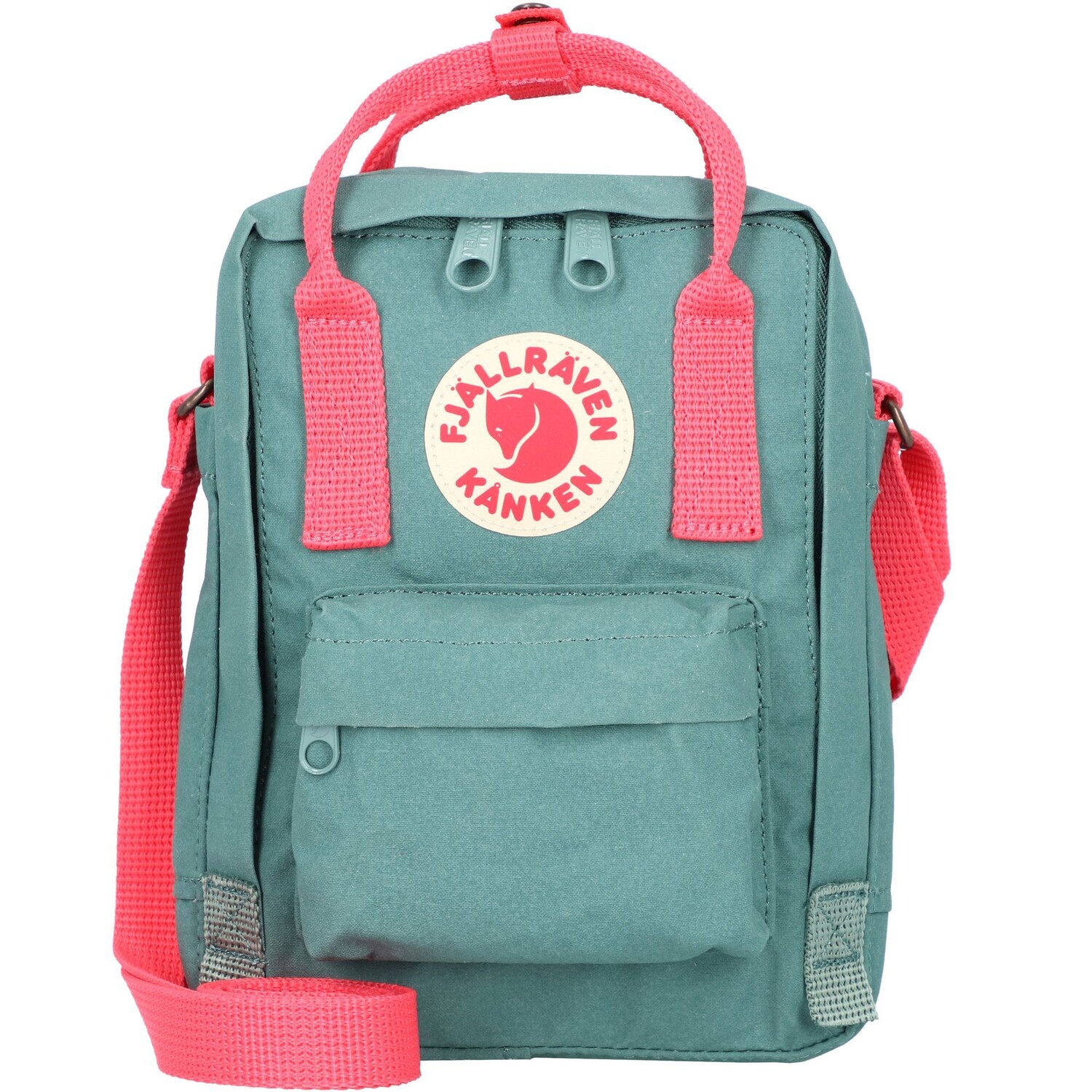 

Сумка через плечо FJÄLLRÄVEN Kanken Sling 15 cm, цвет frost green peach pink