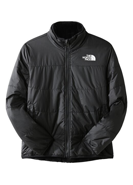 

Черное однотонное двустороннее пальто для мальчика на молнии NF0A7UMRJK31 G REVERSIBLE MOSSBUD J The North Face, черный