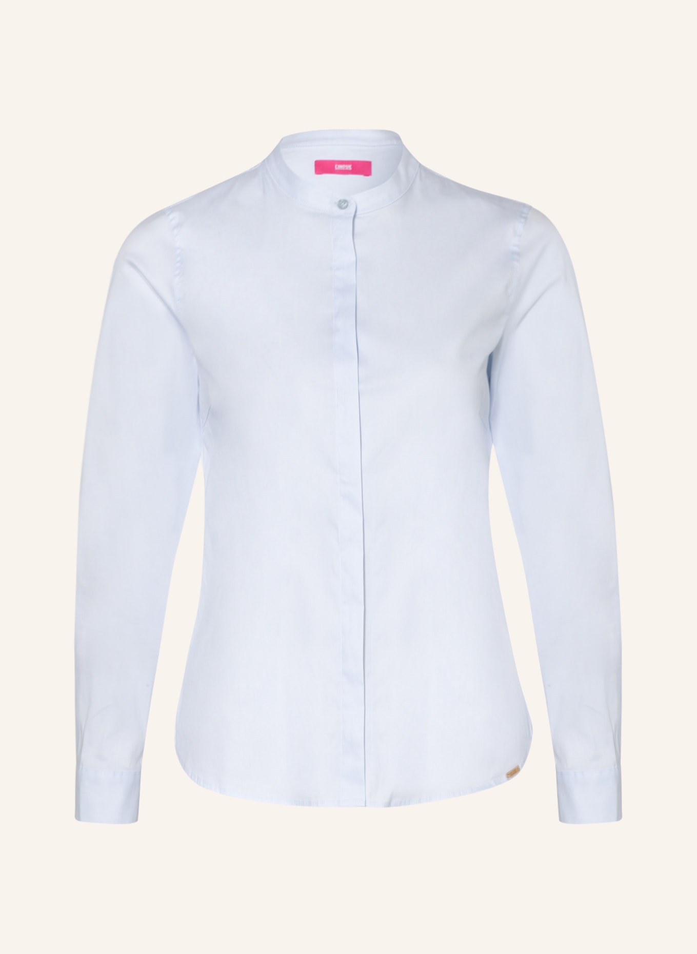 Блуза рубашка CINQUE CIPAPER, светло-синий блуза linea cinque размер 40 синий