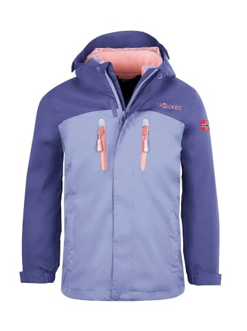 

Куртка Trollkids Mädchen 3in1 Jacke Bryggen, цвет Dunkellila/Lavender