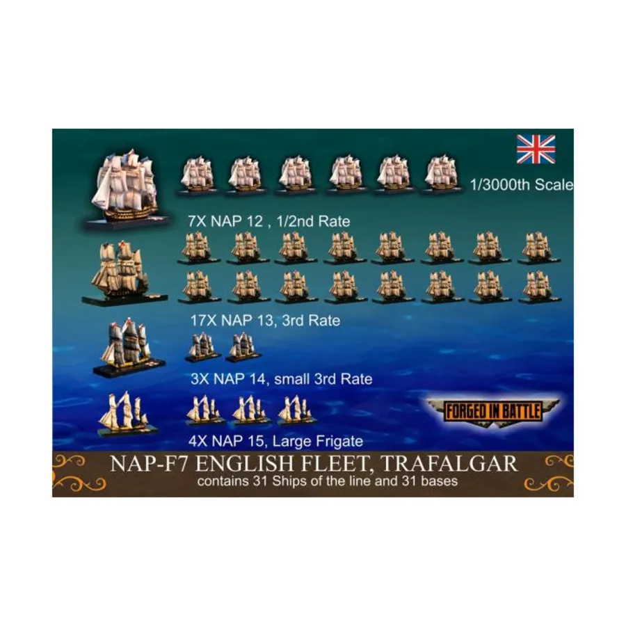 

Британский флот - Трафальгар, Age of Sail Miniatures (1:3000)