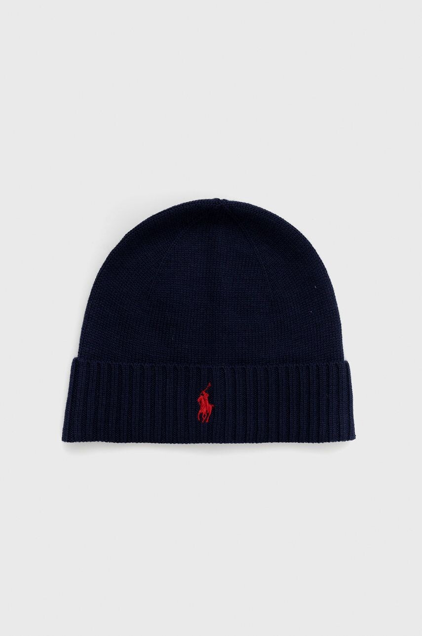 

Шерстяная кепка Polo Ralph Lauren, синий