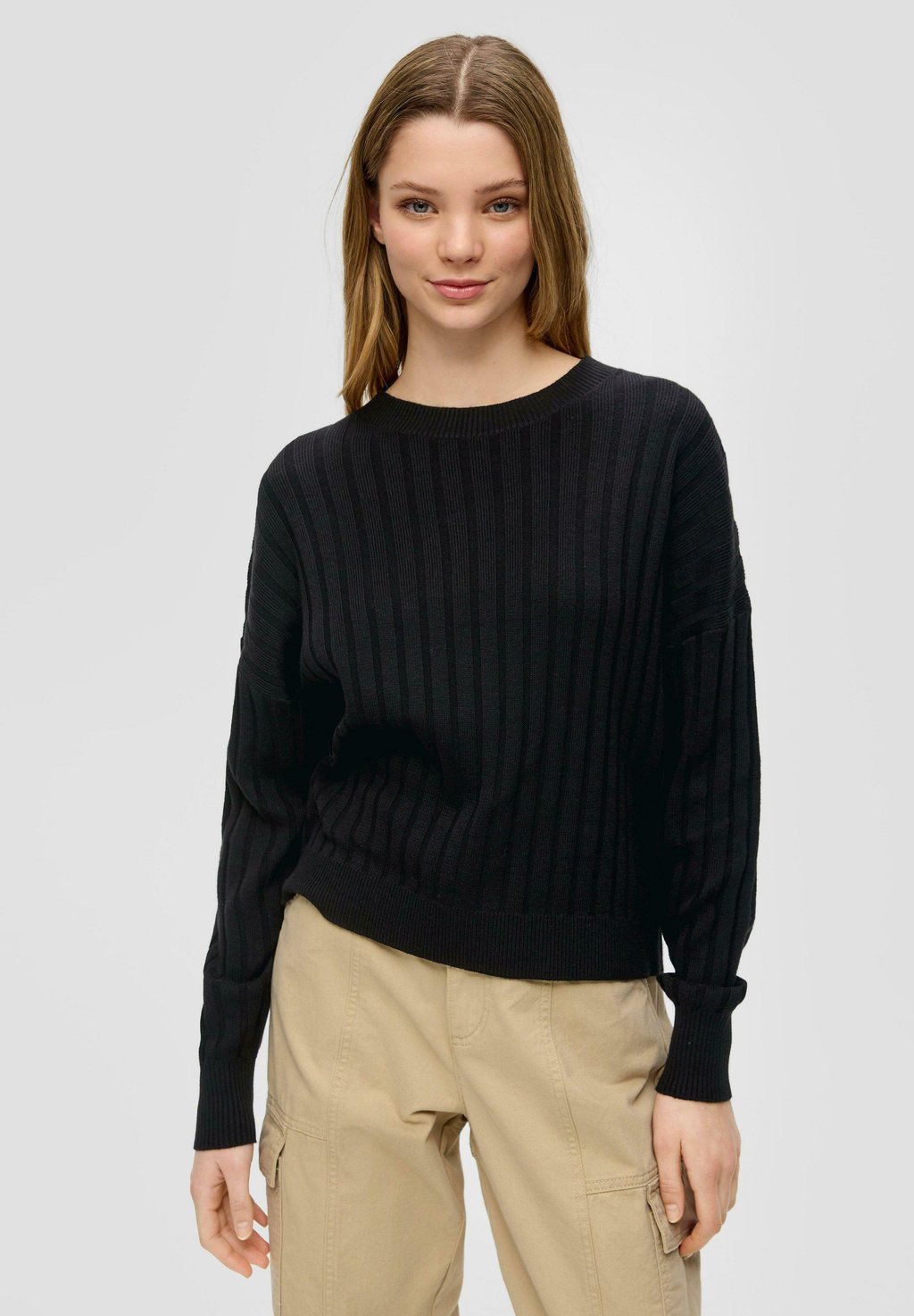 Вязаный свитер QS, цвет schwarz