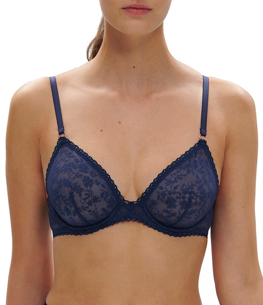 

Simone Perele Бюстгальтер с глубоким вырезом на косточках Thelma, синий