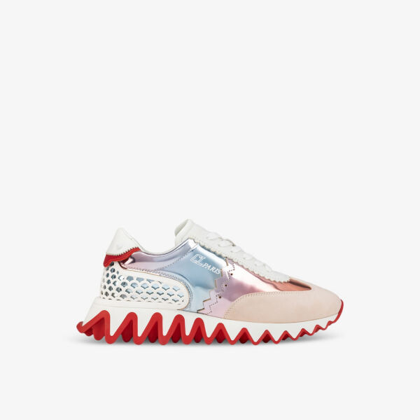 

Кожаные кроссовки loubishark donna Christian Louboutin, цвет leche/white