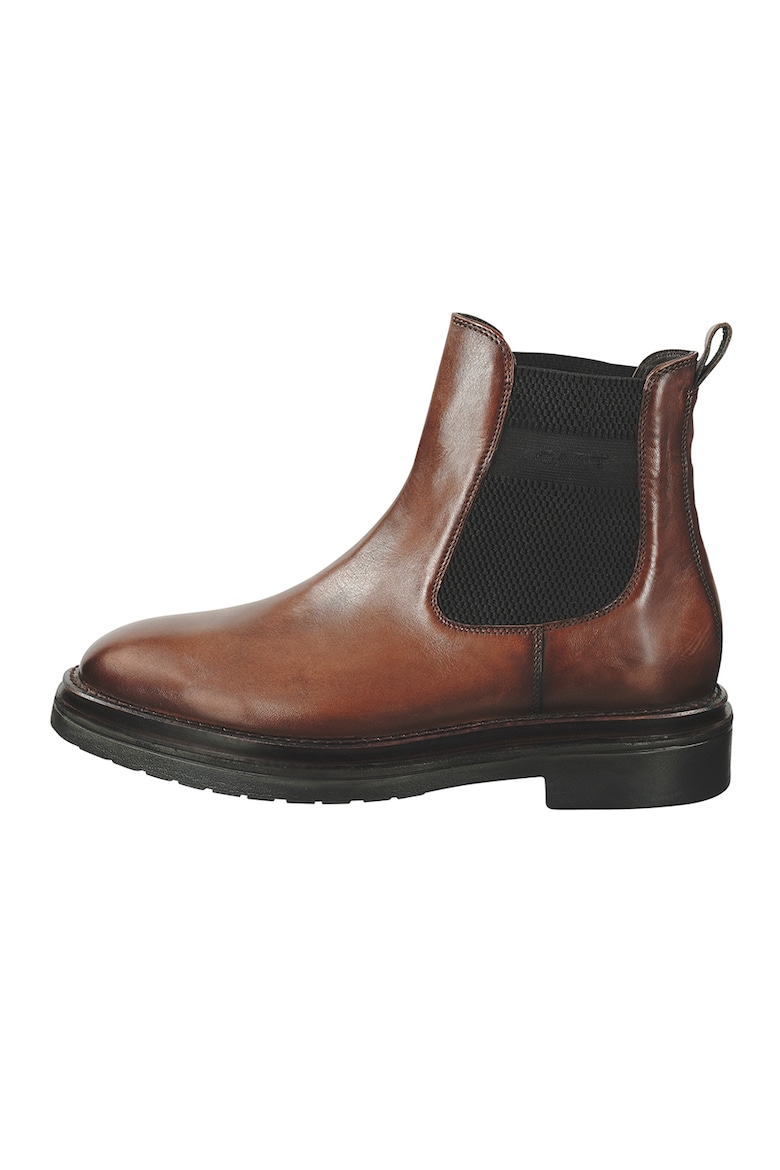 Кожаные ботинки челси Gant, коричневый кожаные ботинки челси с логотипом gant коричневый