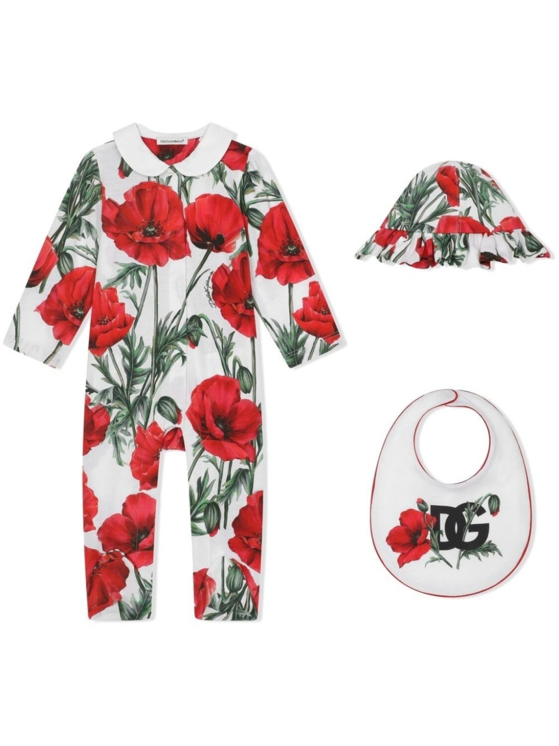 

Dolce & Gabbana Kids подарочный комплект для новорожденного с принтом, белый