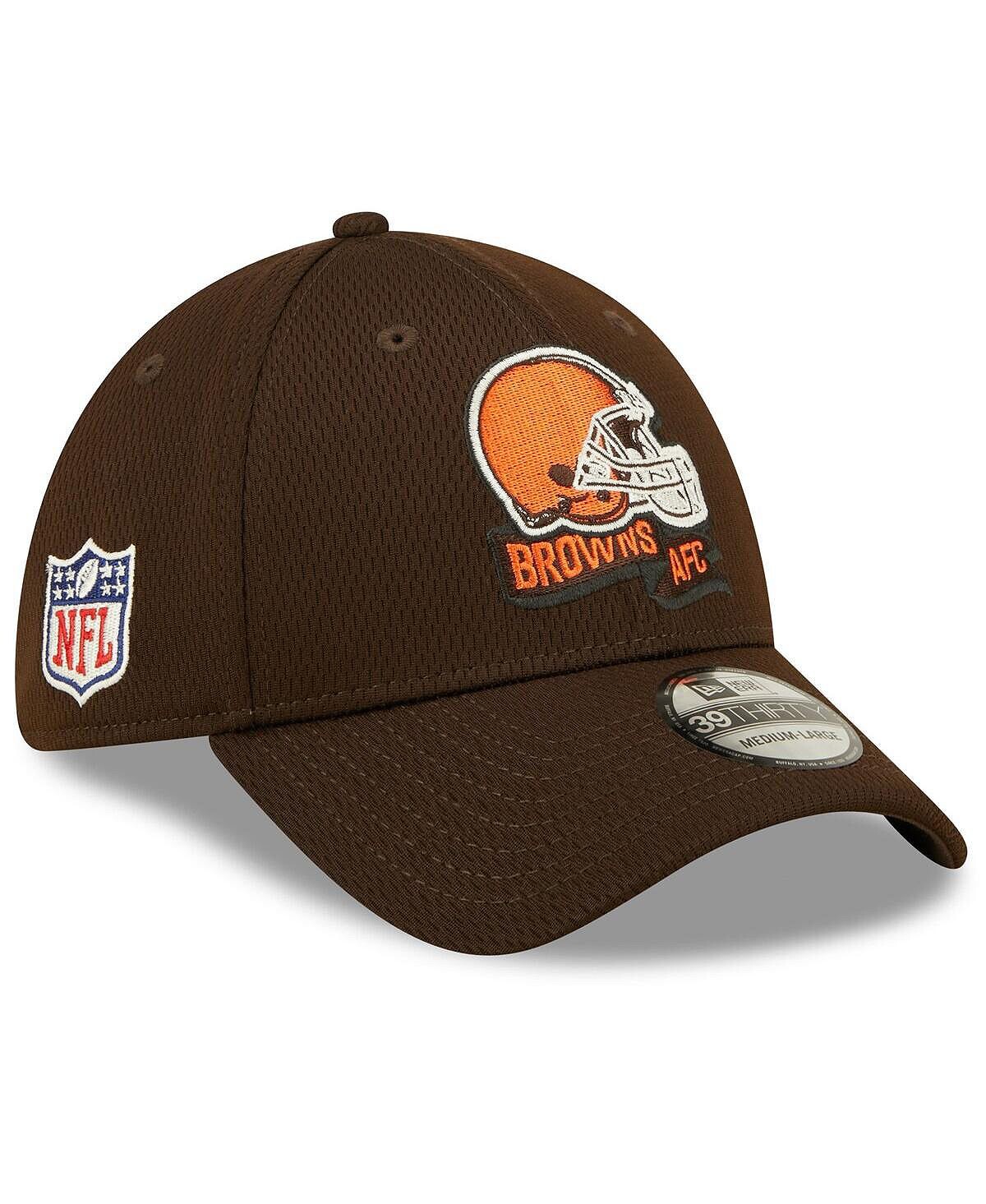 

Мужская коричневая кепка Cleveland Browns 2022 Sideline 39THIRTY Coaches Flex Hat New Era