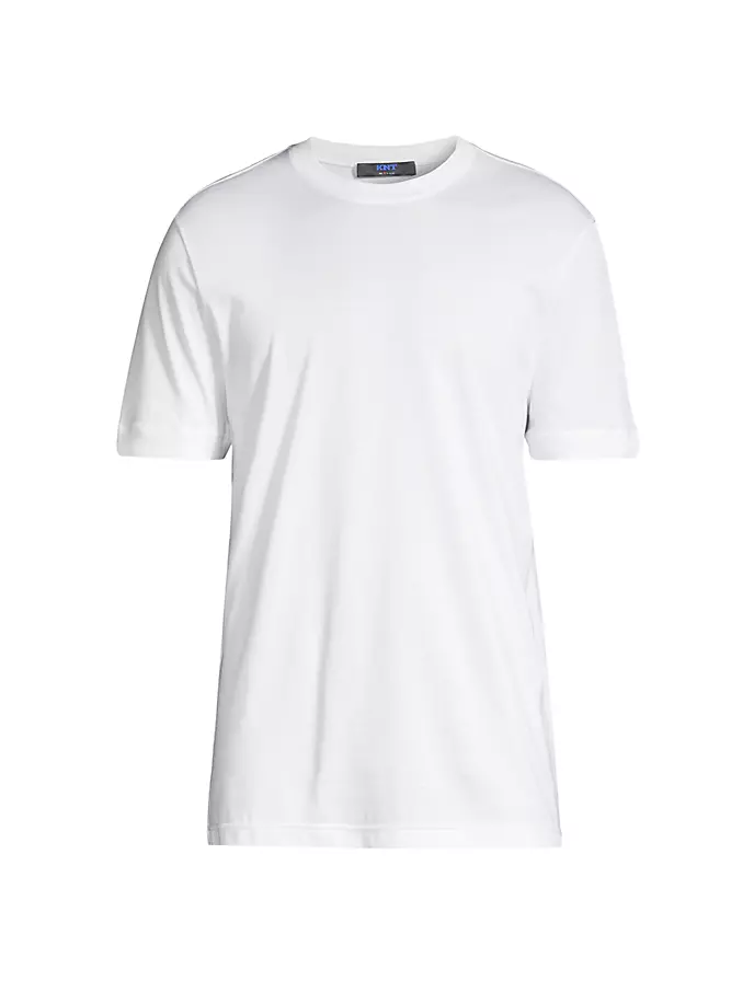 Хлопковая футболка с круглым вырезом Knt By Kiton, белый