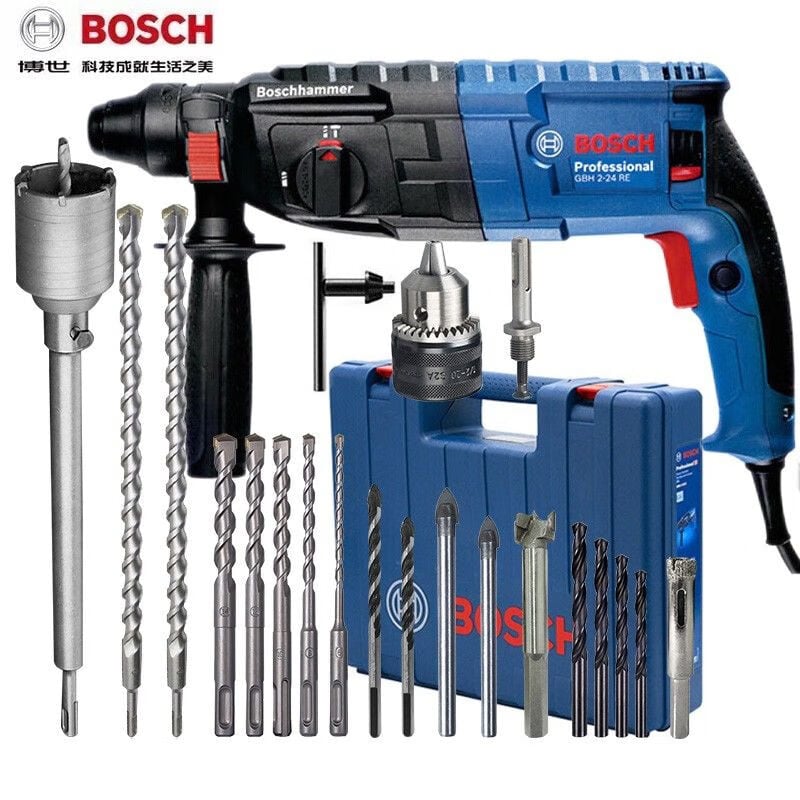 Ударная дрель Bosch GBH2-24DRE с насадками