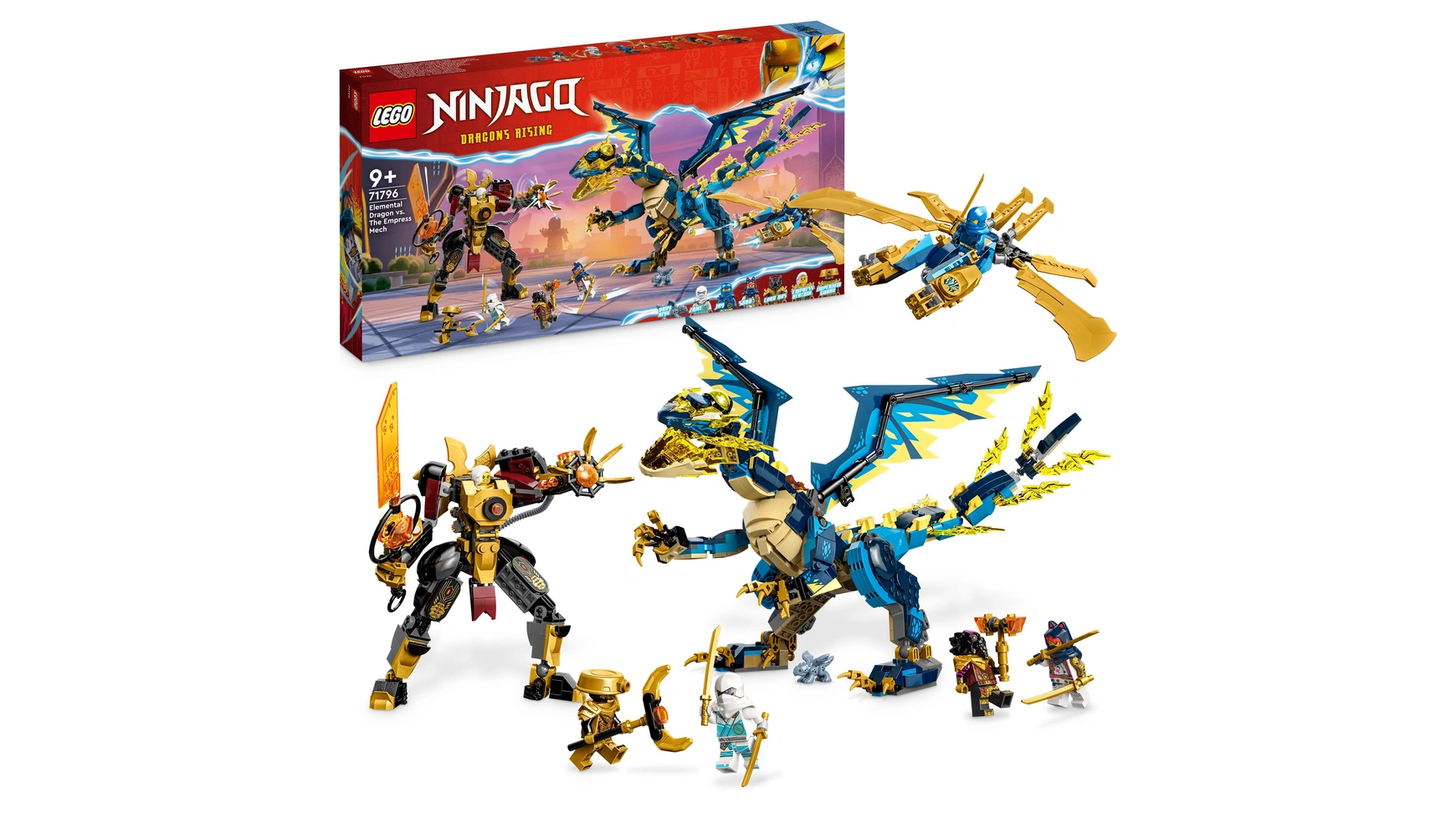 цена Lego NINJAGO Имперская дуэль мехов против стихийного дракона