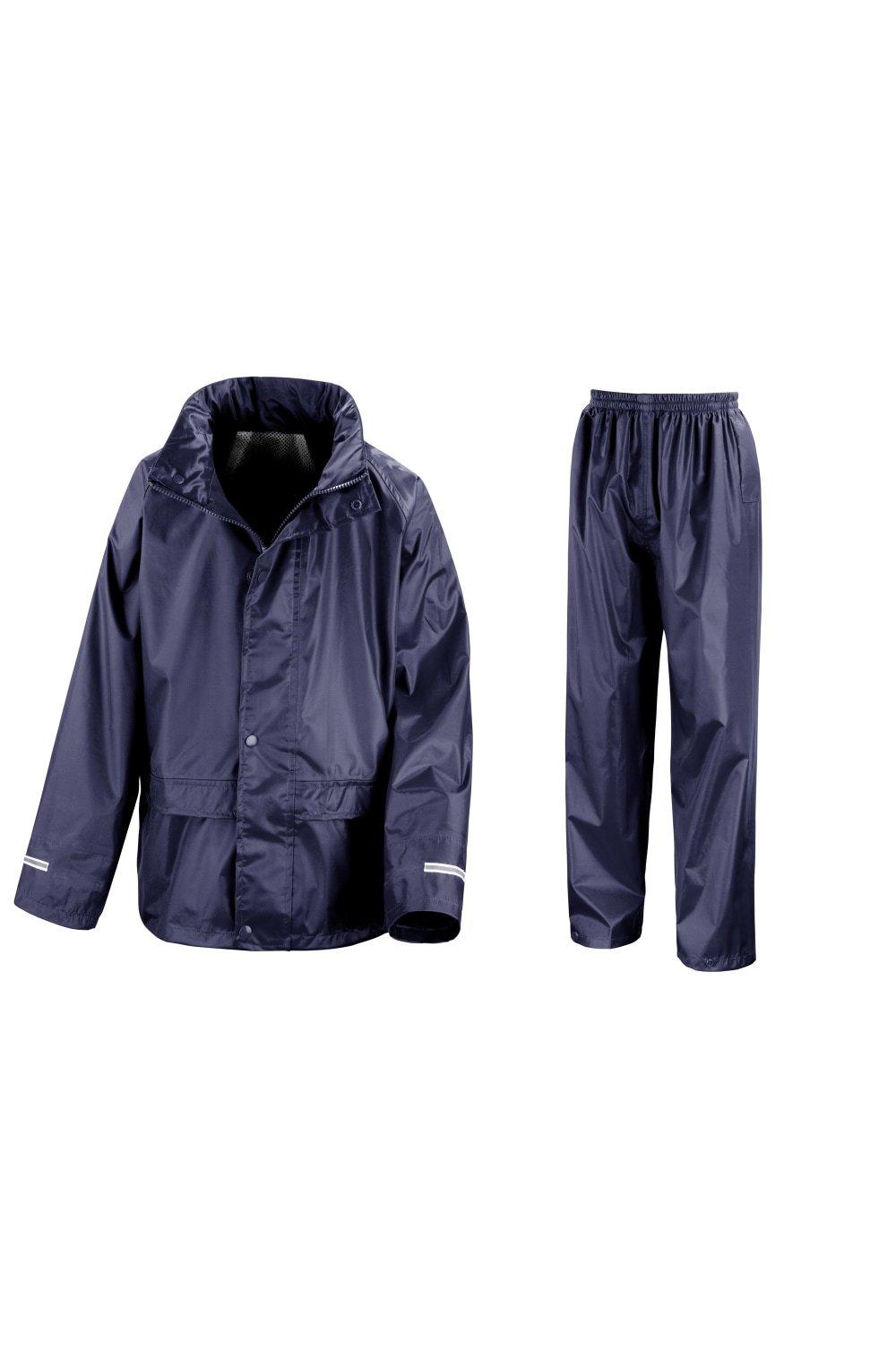 цена Комплект из куртки и брюк Core от дождя Result, темно-синий
