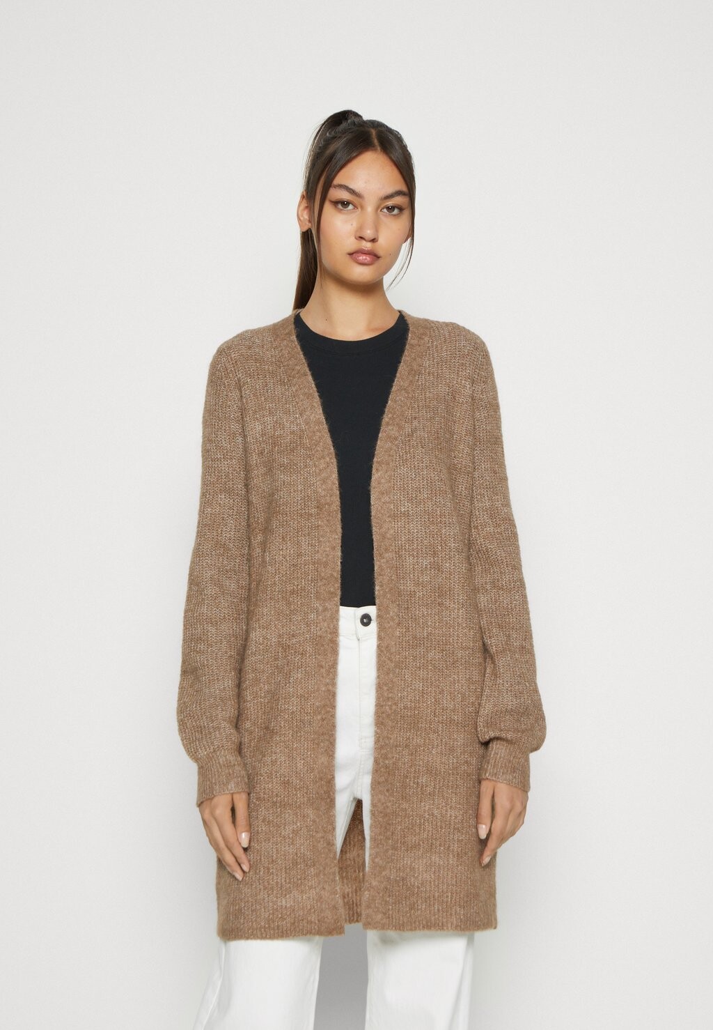

Кардиган Vero Moda VMMILI OPEN CARDIGAN, цвет brown lentil/melange