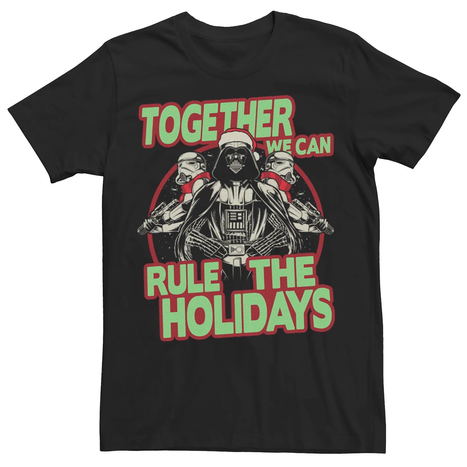 Мужская рождественская футболка «Вместе мы можем управлять праздниками» Star Wars беер х вместе мы все можем