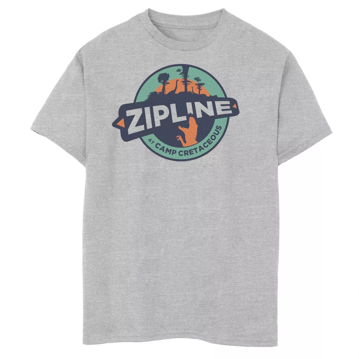 Футболка с логотипом Jurassic World: Camp Melaceous Zipline для мальчиков 8–20 лет Jurassic World
