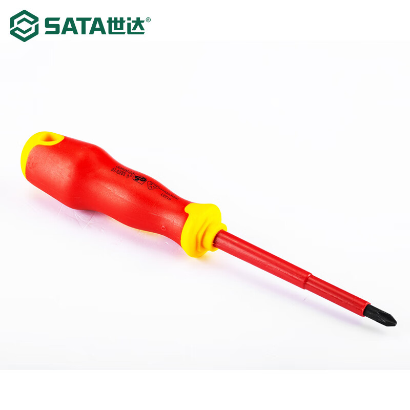 SATA Tools T series Отвертка с двухцветной ручкой и крестовой изоляцией #2x100MM 61223