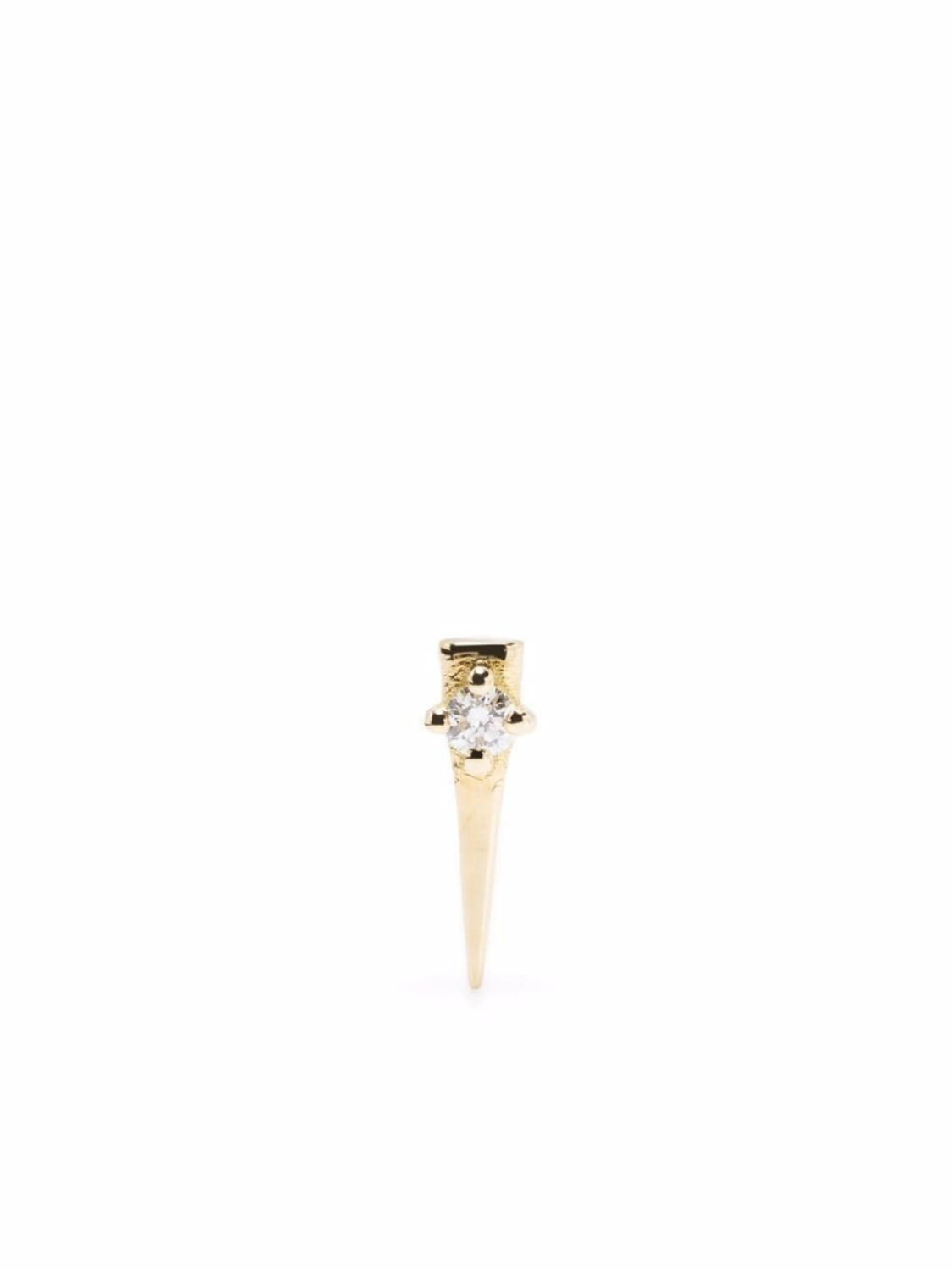 

Серьга Spike из желтого золота с бриллиантом Djula, золотой
