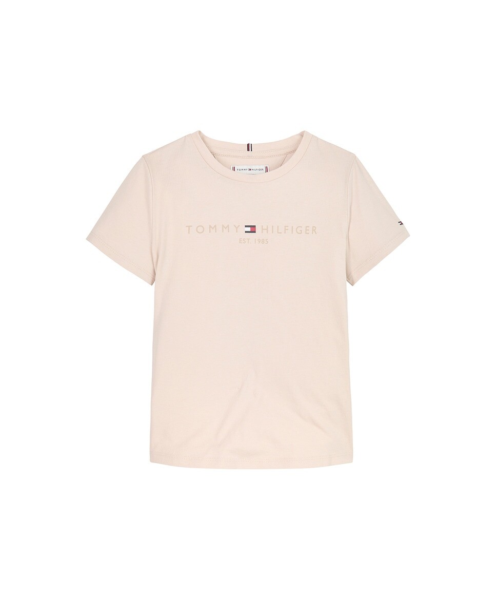 

Футболка для девочки с круглым вырезом и короткими рукавами Tommy Hilfiger