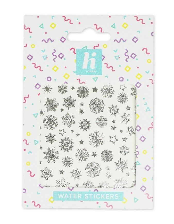 

Hi Hybrid Silver Snowflakes наклейки для ногтей, 1 шт.