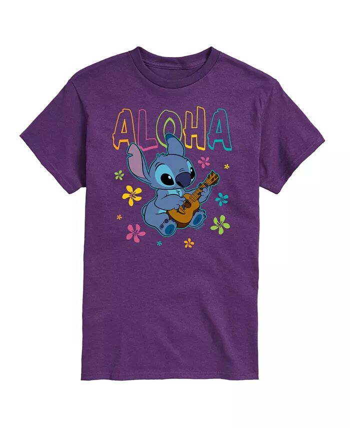 

Мужская футболка с короткими рукавами Hybrid Apparel Lilo and Stitch AIRWAVES, фиолетовый