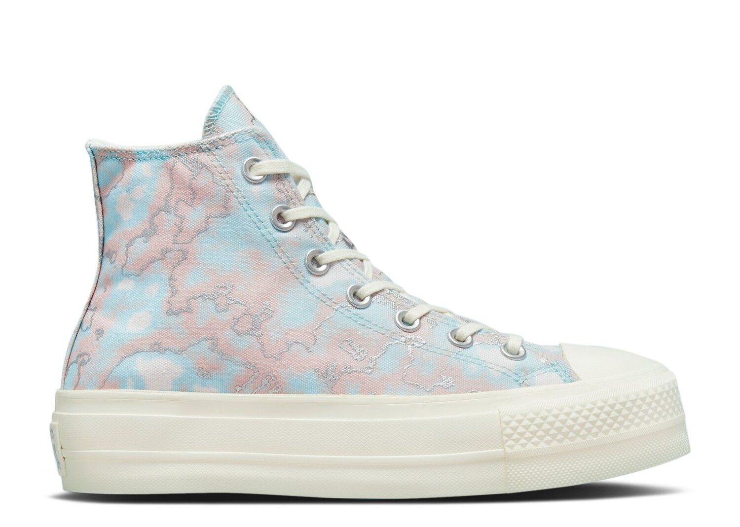 

Кроссовки Converse Wmns Chuck Taylor All Star Lift Platform High 'Marble', синий