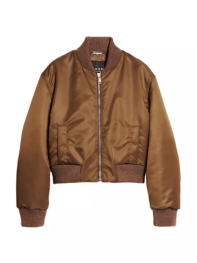 

Нейлоновый бомбер Weekend Max Mara, цвет tobacco
