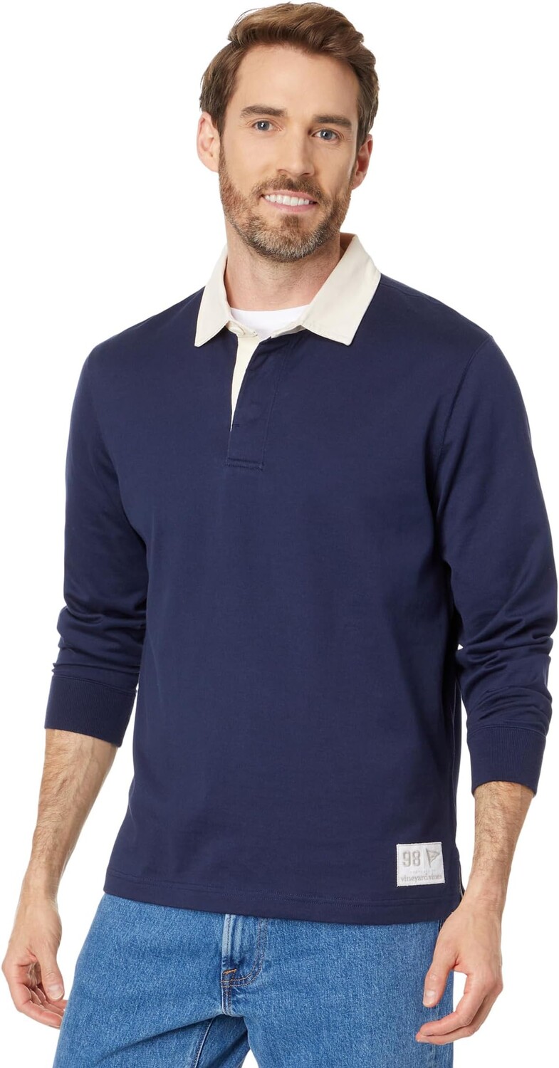 

Рубашка-поло Rugby Shirt Vineyard Vines, цвет Nautical Navy