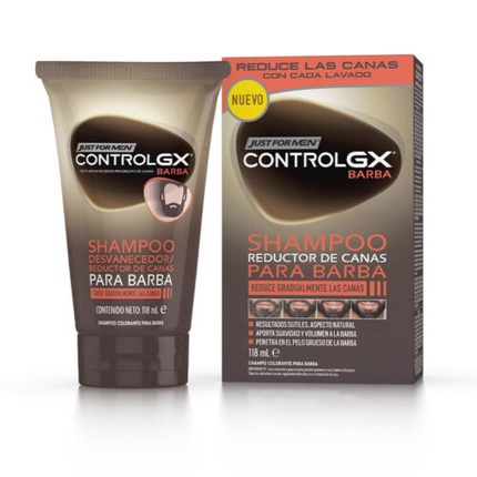 Шампунь для уменьшения серого цвета Control Gx для бороды, 118 мл, Just For Men
