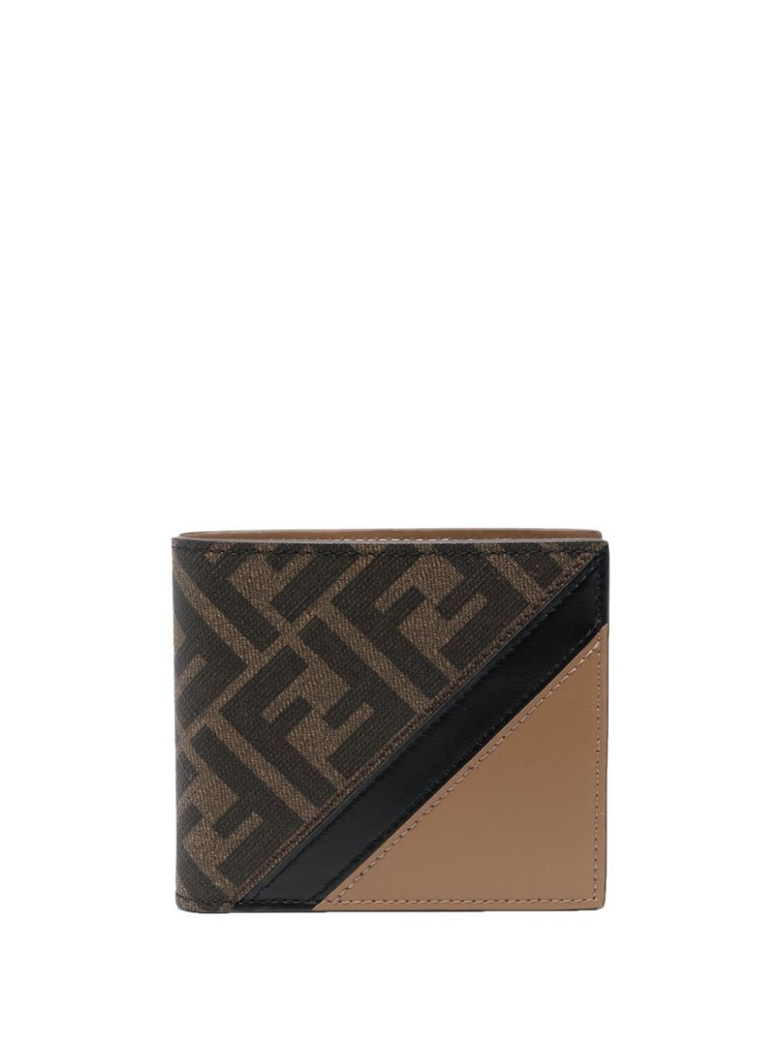 

FENDI кошелек с монограммой, коричневый