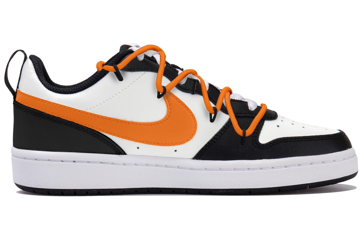 

Кроссовки Nike Court Borough 2 Skateboarding Shoes Women's Low-top Black/white/orange, белый/черный