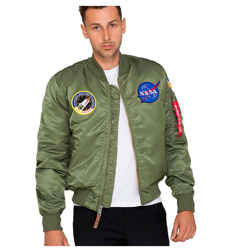 Куртка Alpha Industries MA-1 VF NASA, зеленый