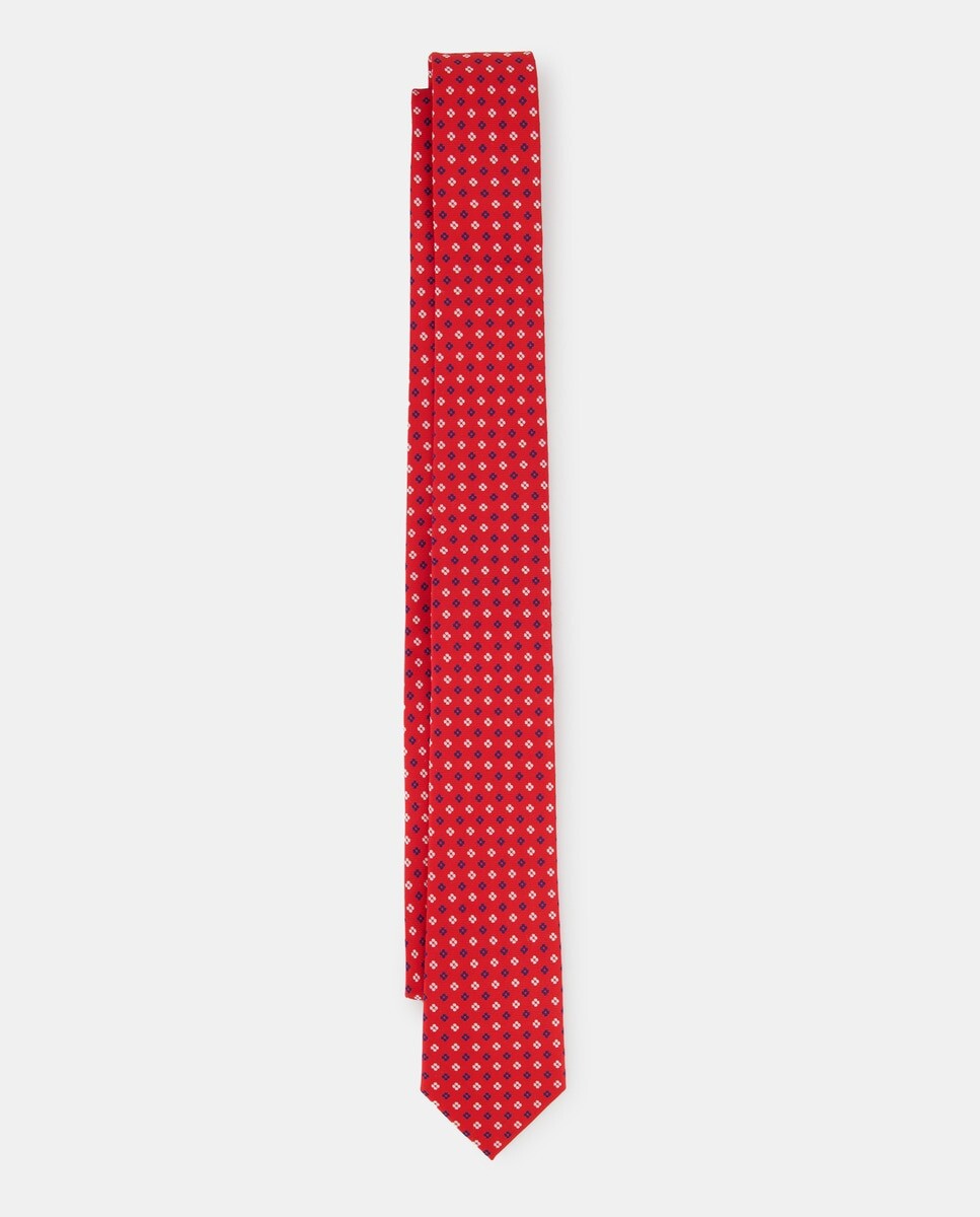 

Галстук с геометрическим рисунком Easy Wear, красный