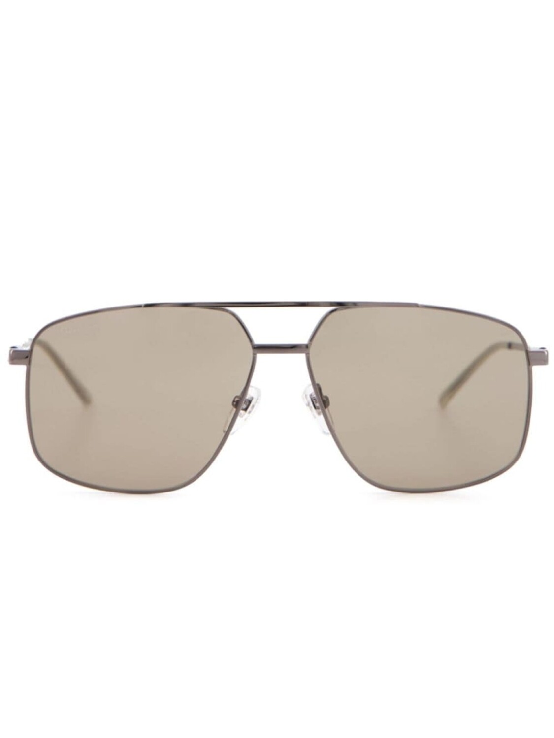 

Gucci Eyewear солнцезащитные очки в массивной оправе, коричневый