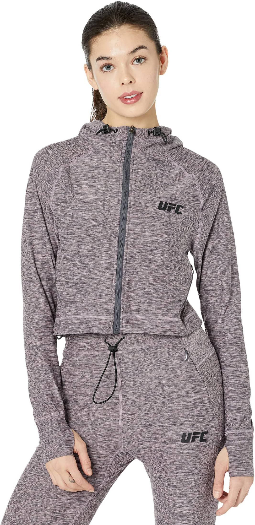 Толстовка Long Sleeve Full Zip Hooded Jacket UFC, цвет Blushing Rose
