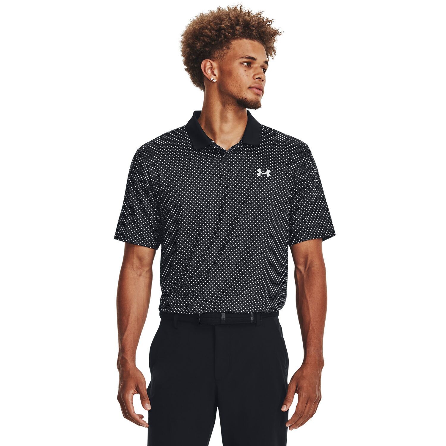 

Мужская футболка-поло с монограммой Performance 3.0 Under Armour, черный