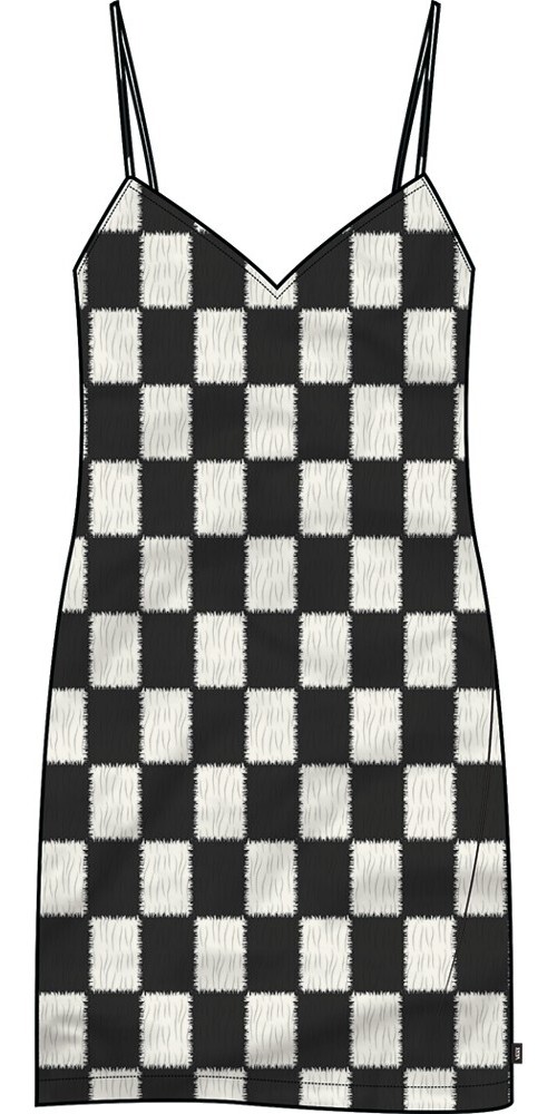

Топ Vans Benton Checker Cami Dress, черный