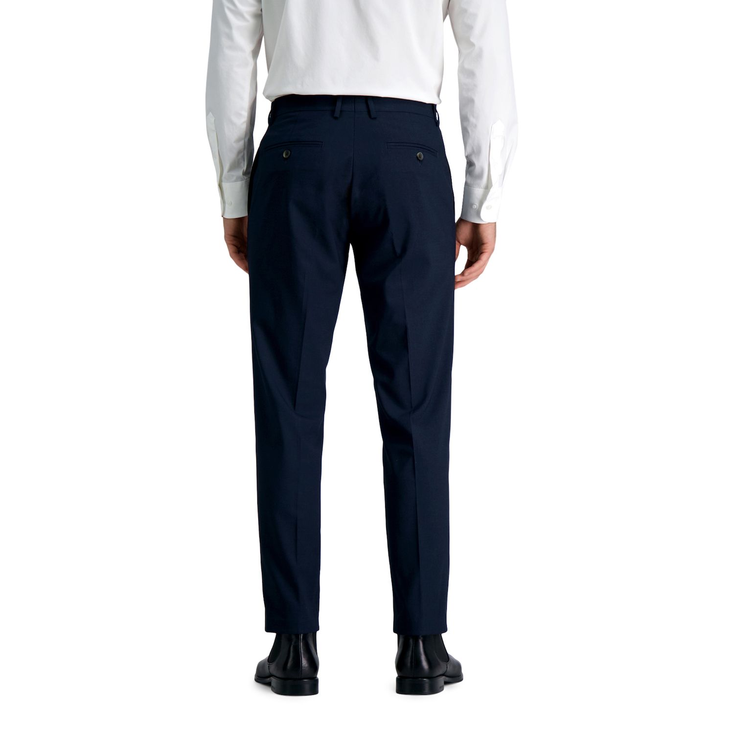 Мужские костюмные брюки строгого покроя J.M. Haggar премиум-класса с плоской передней частью