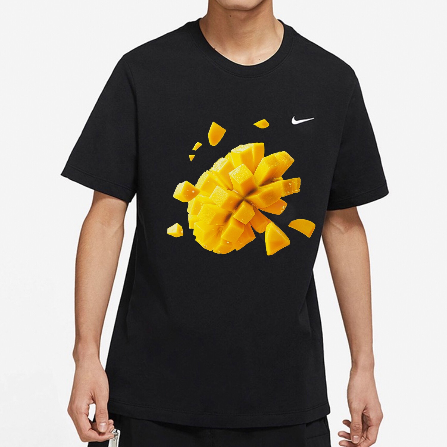 

Спортивная футболка унисекс черная Nike, черный