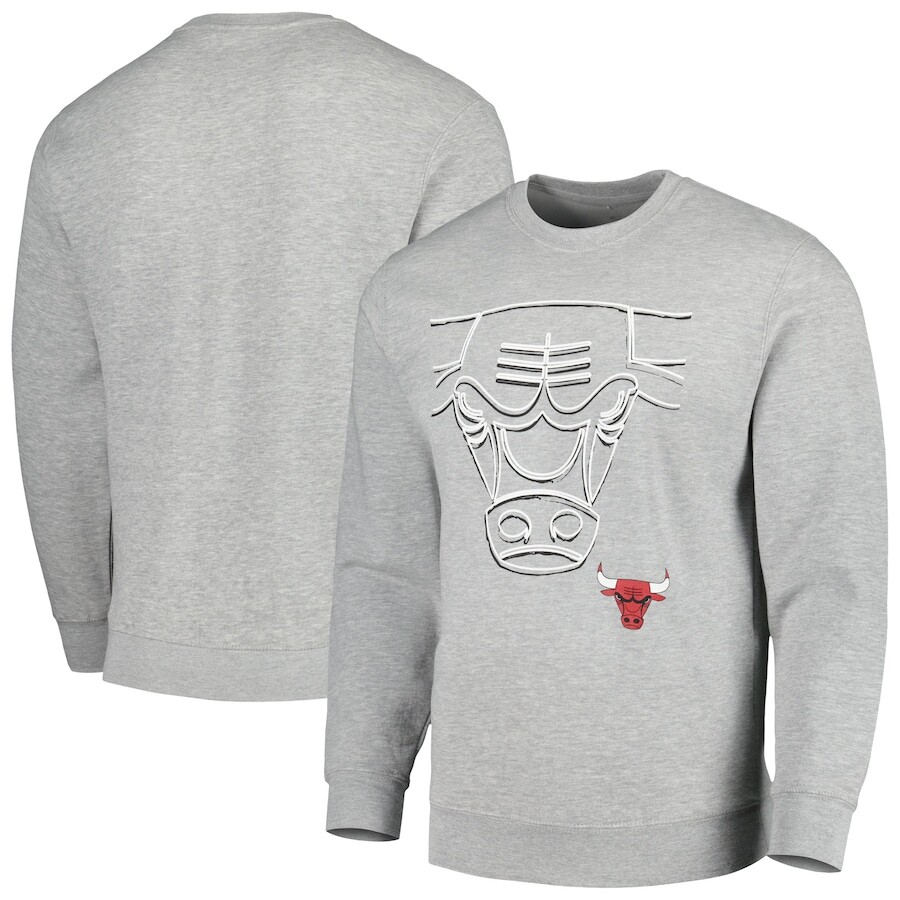 

Толстовка Stadium Essentials Chicago Bulls, серый