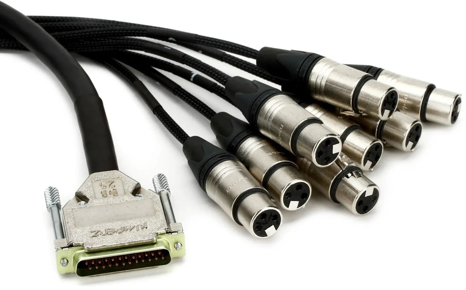 

JUMPERZ JDB25-XLRF ZipLine DB25 — 8-канальный аналоговый аудиоинтерфейсный кабель XLR «мама» — 5 футов