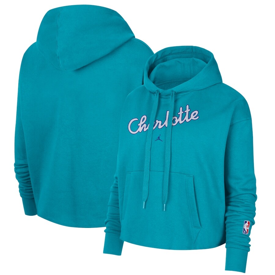 

Пуловер с капюшоном Nike Charlotte Hornets, бирюзовый